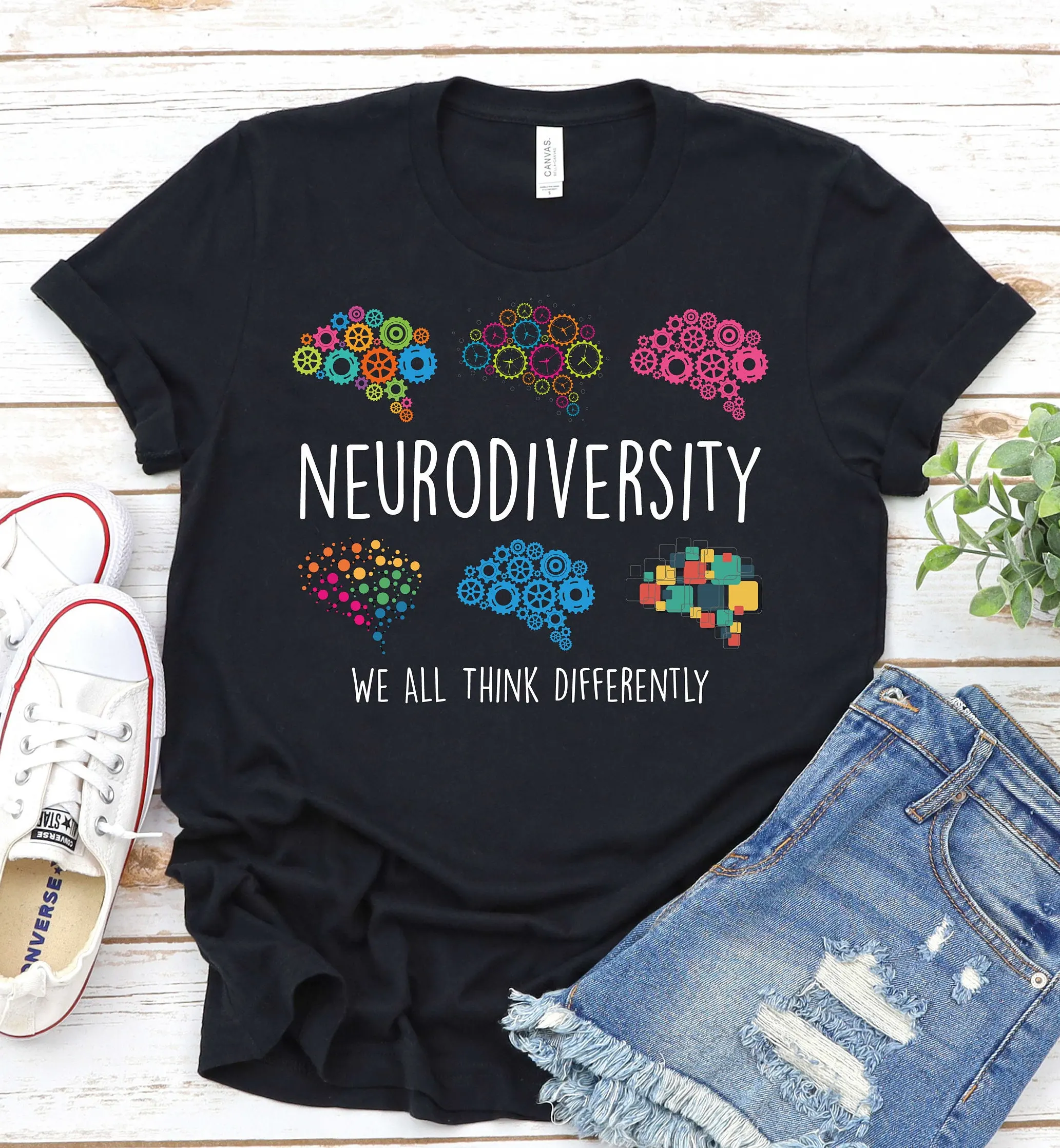 Neurodiversity Autism Acceptance T Shirt Awareness Sped Teacher Special Education Dyslexia Therapist