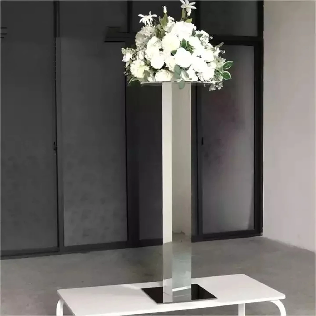 60cm 70cm 80cm 90cm 100cm 110cm)Gold Flower Display Stand Wedding Party Table Centerpiece Flower Stand