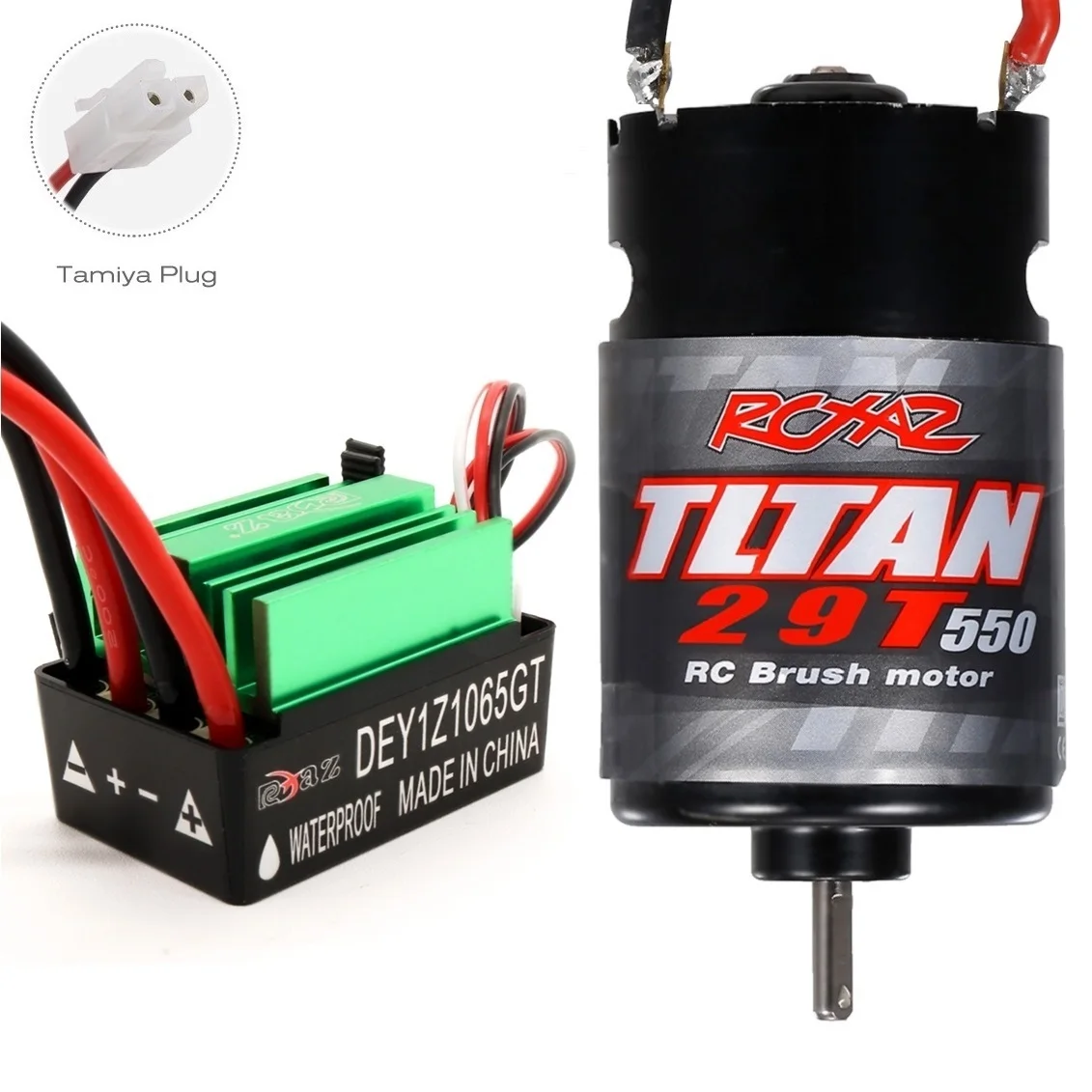 

550 Brushed Motor 12T 21T 29T 35T 55T and 320A Brushed ESC for 1/10 RC Crawler Axial SCX10 AXI03007 90046 Traxxas TRX4 TRX6 D90