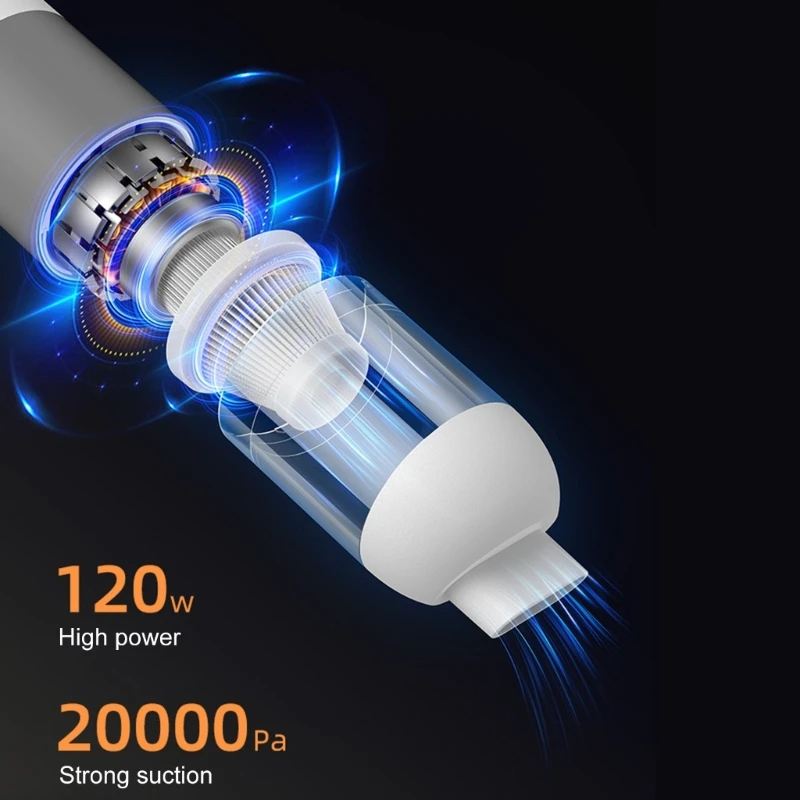 เครื่องดูดฝุ่นในรถยนต์ที่มีประสิทธิภาพ เครื่องดูดฝุ่นในรถยนต์แบบมือถือสำหรับการทำความสะอาดรถยนต์