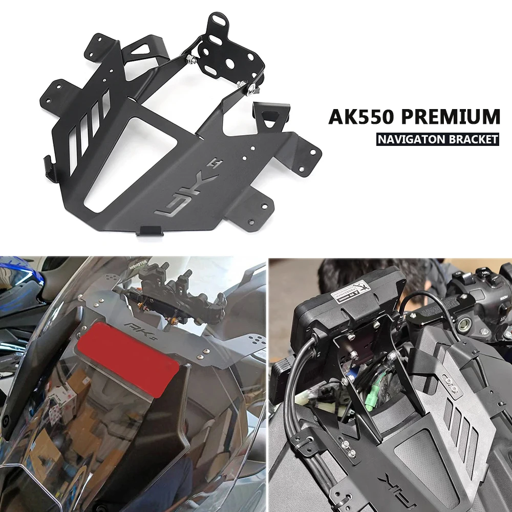 

Motorcycle Phone Holder Windshield Front Mount For KYMCO AK550 AK 550 Premium Smartphone GPS Navigation Bracket