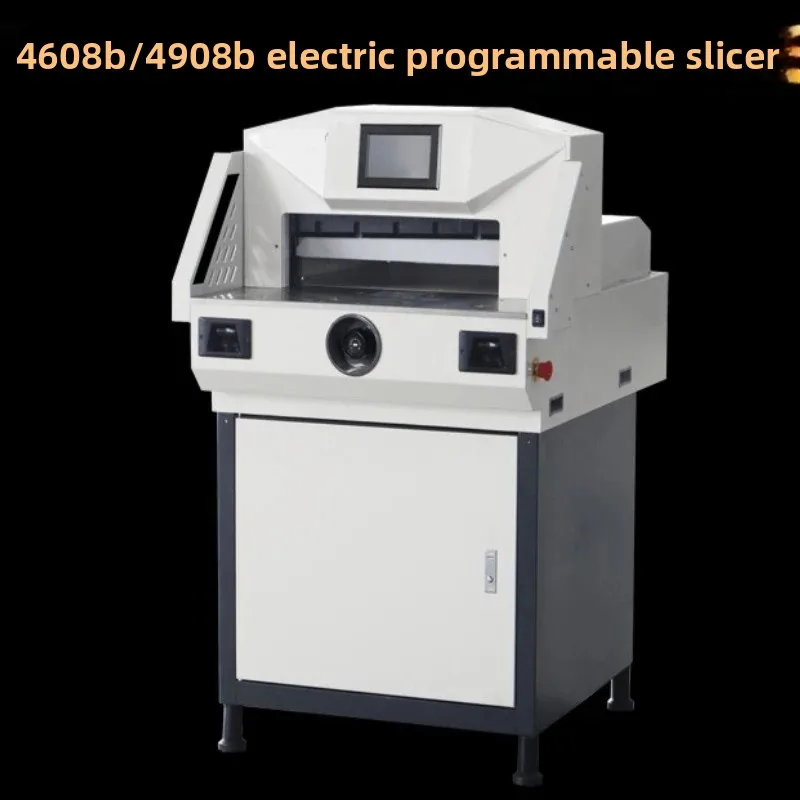 4908 touch screen paper cutting machine, fully automatic and semi intelligent programmable paper cutting machine