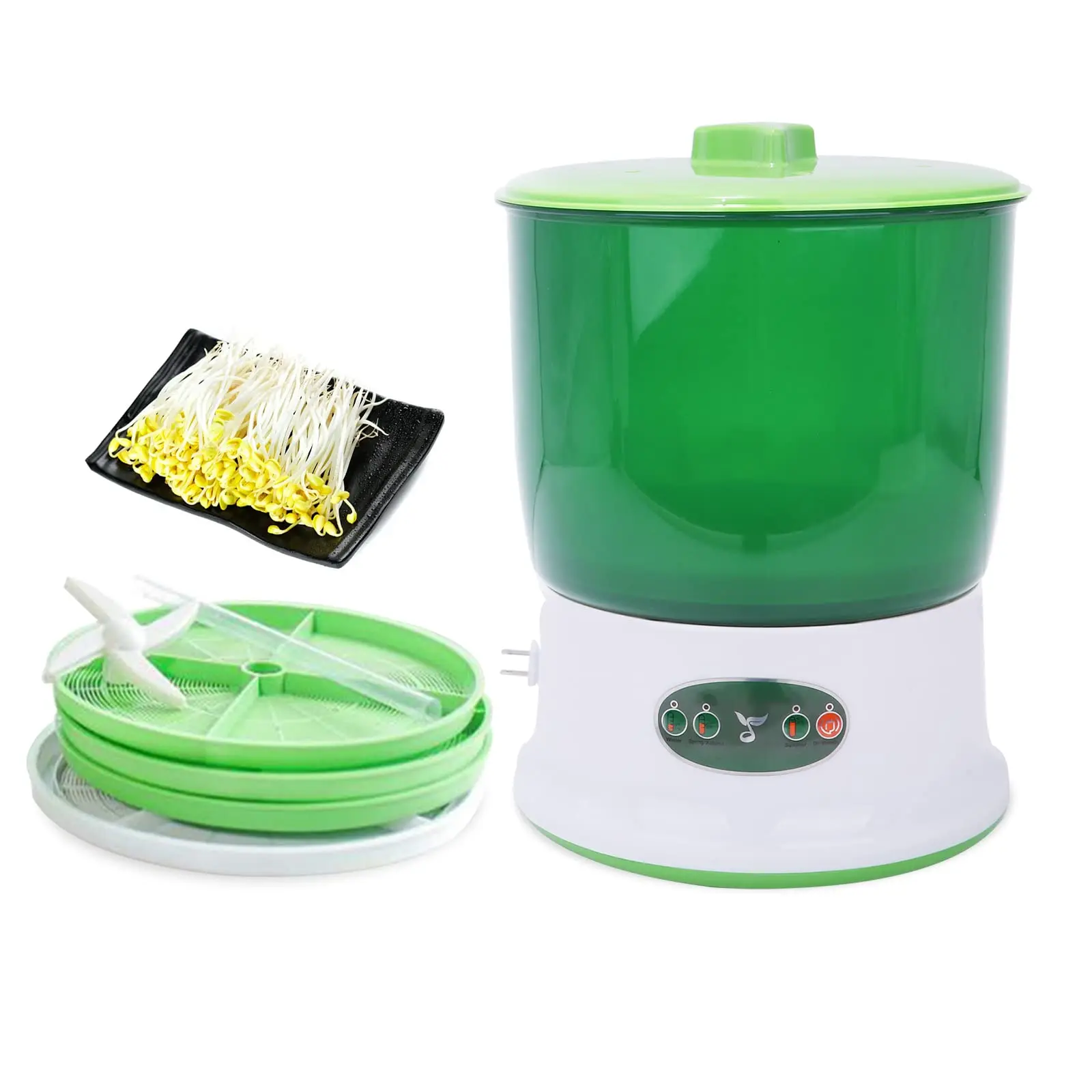 220V 50Hz Intelligence Bean Sprouts Machine Big Capacity Home Use Thermostat Green Seeds Growing Bean sprouts Automatic