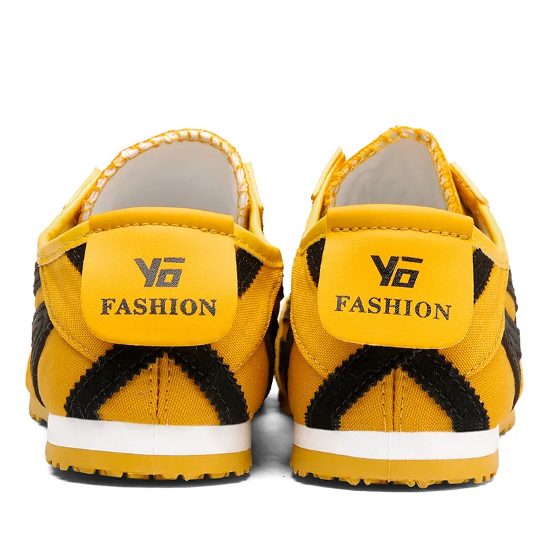 Classic Yellow Men\'s Canvas Sneakers 2024 Summer Breathable Canvas Shoes Woman Espadrilles Unsiex Slip-on Cheap Casual Sneakers