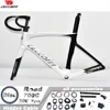 CECCOTTI-Cadre de vélo de route en carbone, modèle RF27, logo laser, guidon T47BB, frein à disque, câble interne complet 2