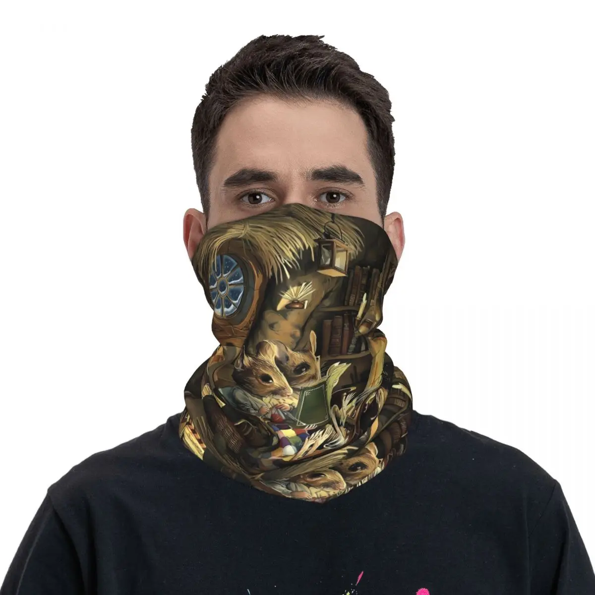 Mole Scarf Neckerchief Neck Face Mask Polyester