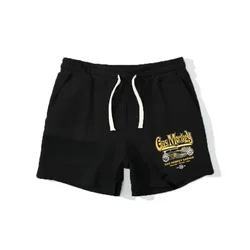 Summer Men's Gas Sports Shorts Casual Fitness Monkey Trendy Black Drawstring Shaping PantsNO.1