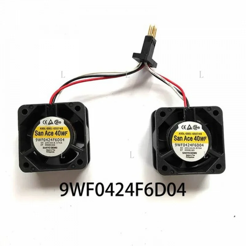 

L Охлаждение корпуса для вентилятора SANYO 9WF0424F6D04 24 В постоянного тока 0,076 А 40*40*20 мм A90L-0001-0507 # Б