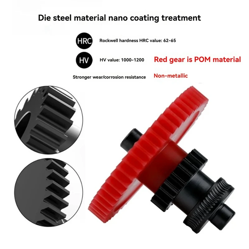 Extruder Gear Assembly Hardened Steel for Neptune 4 Extrusion Head Gear 3D Printer Accessorie-WDL
