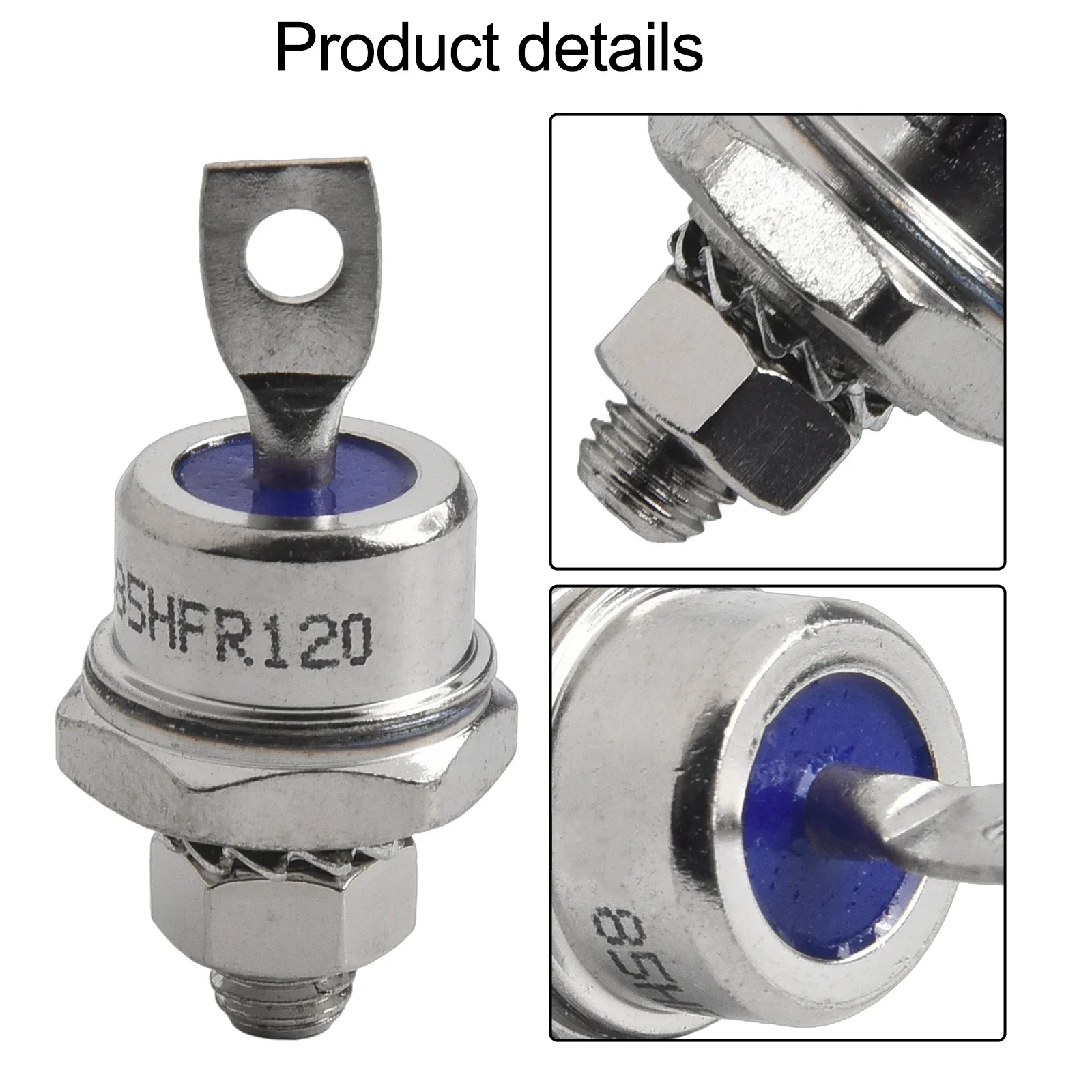 Rectifier Tube Diode Rectifier 1200V 1pc 6mm Screw 85HF120/85HFR120 IR External Negative Anode Stud For Battery Charging