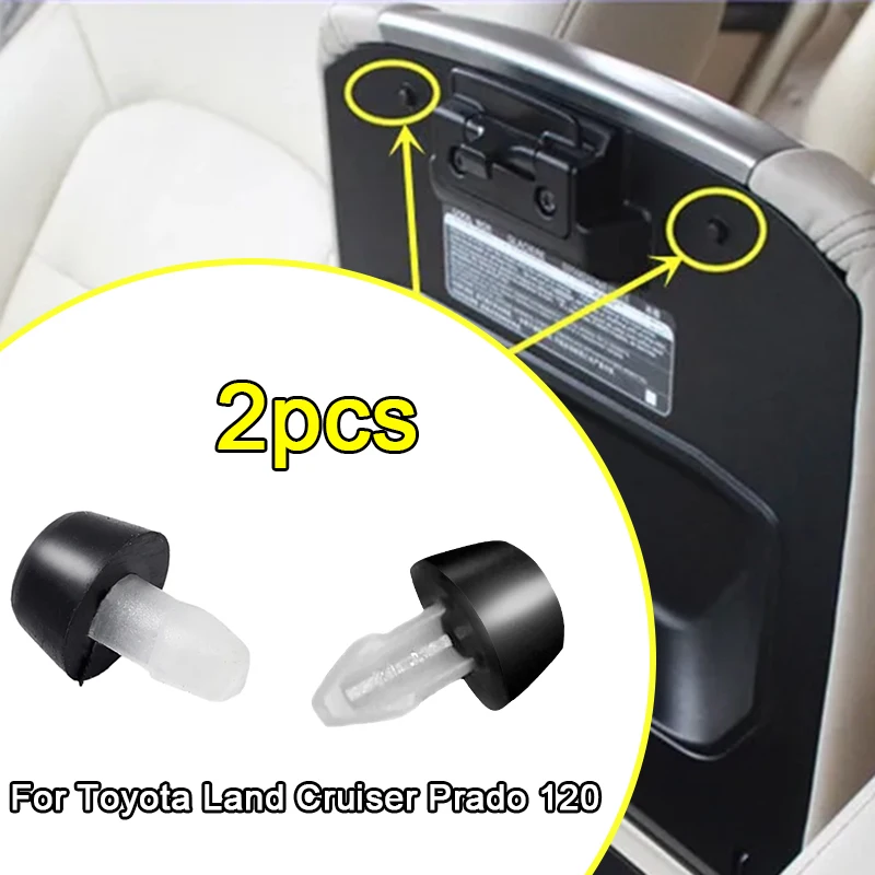 2pcs Car Center Console Storage Box Console Armrest Cover Limiter Cushion Clip For Toyota Land Cruiser Prado 120 LC120 2003-2009