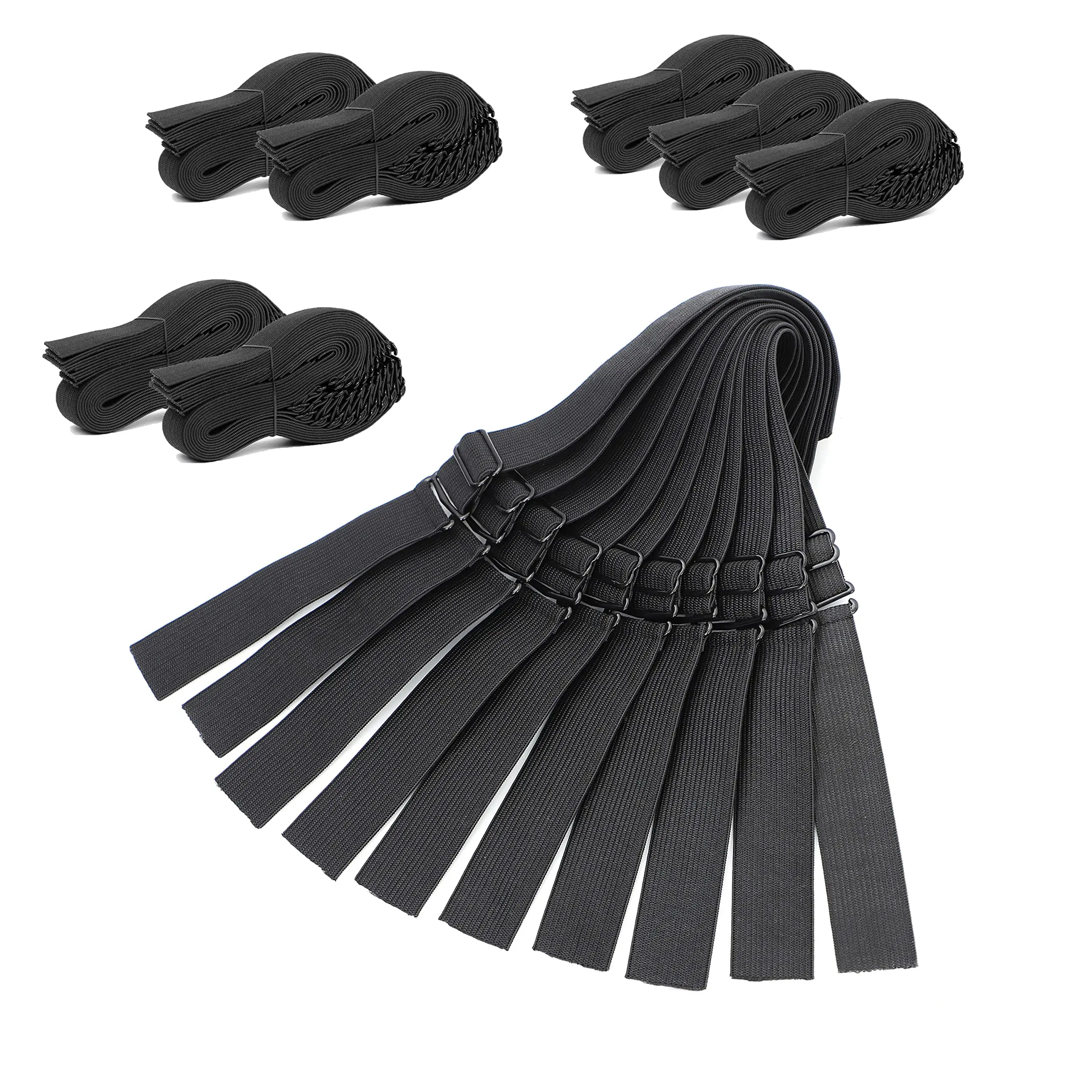 1/2/5/10/12 PCS Black Adjustable Elastic Band For Wigs Adjustable Straps For Wigs Making Tools for Making Wig Cap Accessories