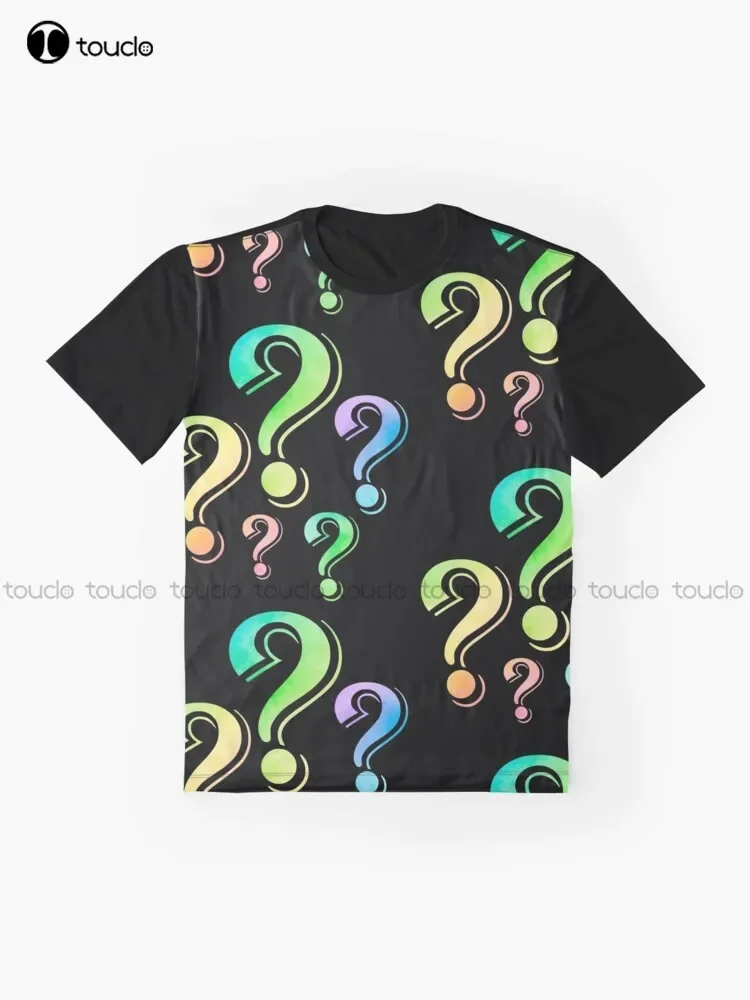 Question Rainbow Graphic Colorful, Lgbt, Gay, Cute, Pride T-Shirt Digital Printing Tee Shirts Streetwear Xxs-5Xl New Popular