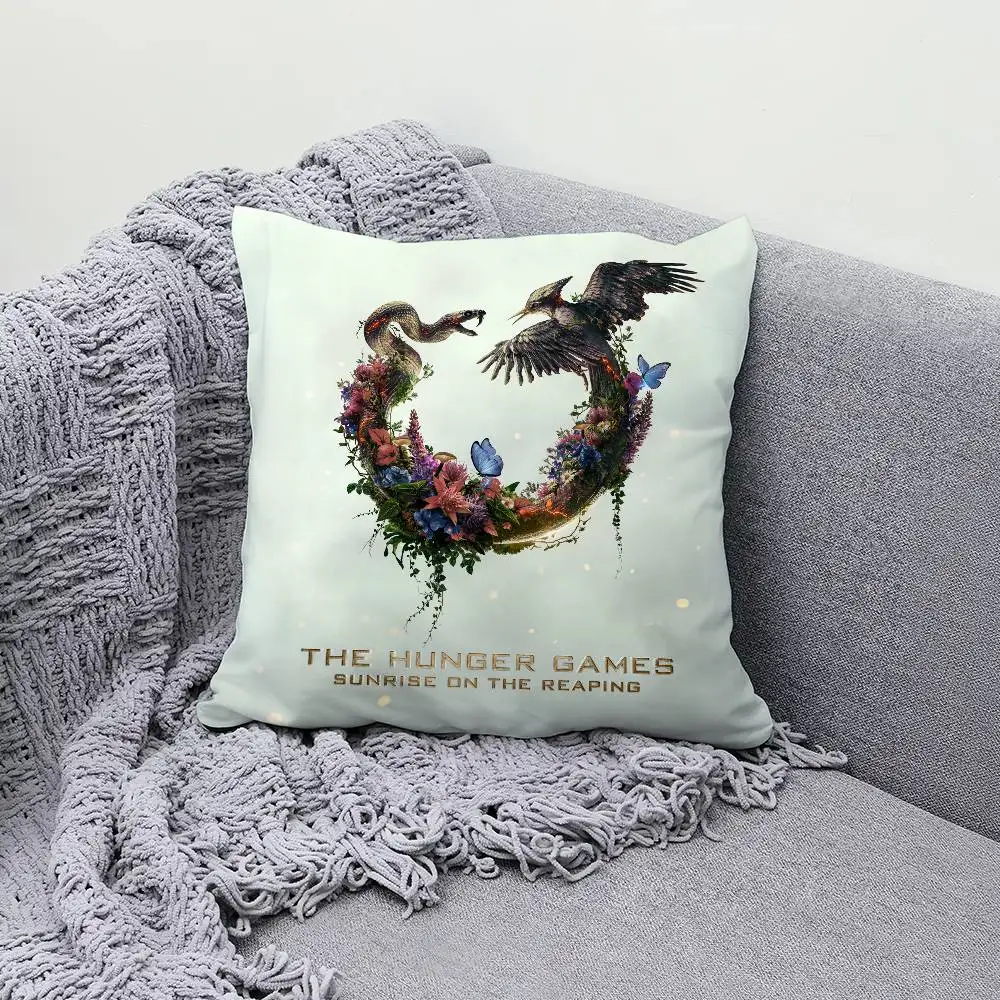 Movie The H-Hunger Games Sunrise On The Reaping 30x30cm 45x45cm Pillow Case Decor Protective Covers Comfortable Soft For Sofa Li
