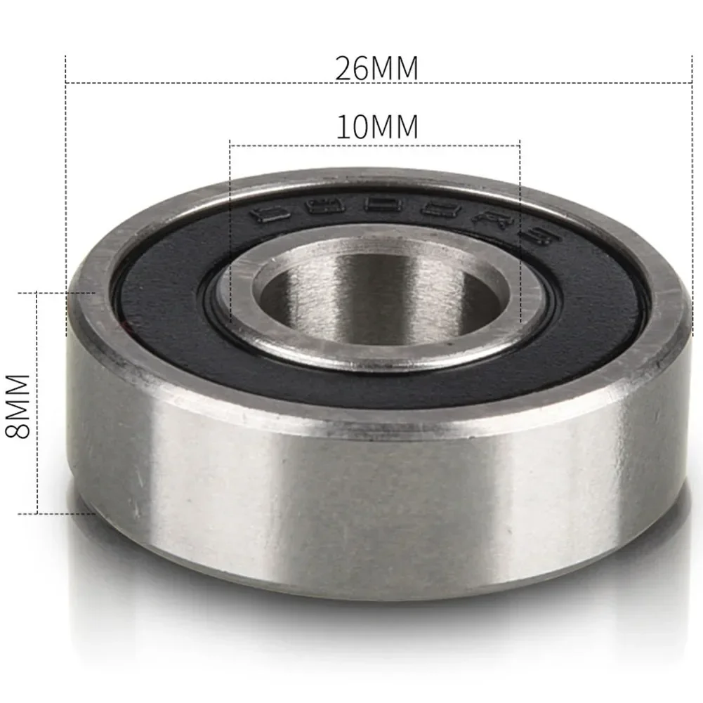 2 Pcs Bicycle Bearing Chrome Steel Ball Bearings Part Bearing Pulley Wheel 6000ZZ/6000-2RS 10x26x8mm Mini Moto Bike Accessories