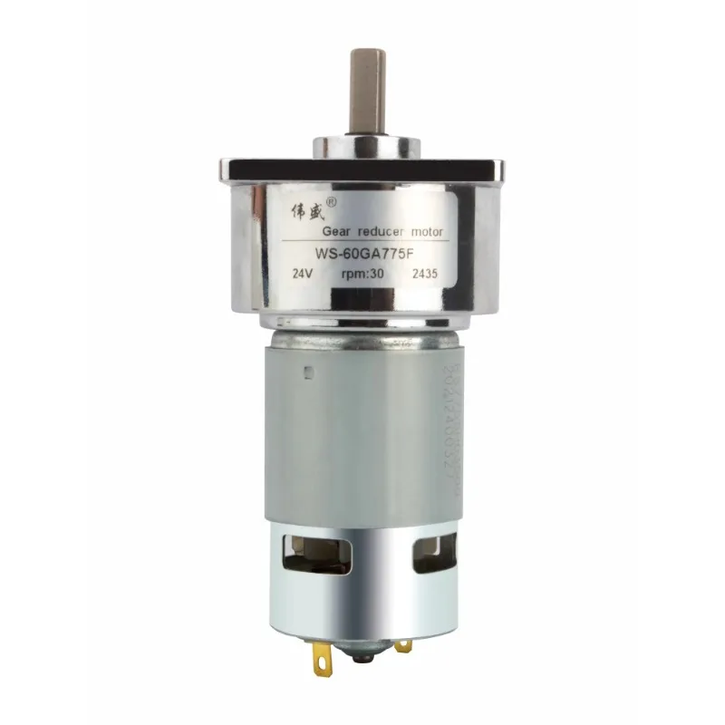 

60GA775 DC reduction motor 25W high torque forward and reverse adjustable speed micro low speed small motor