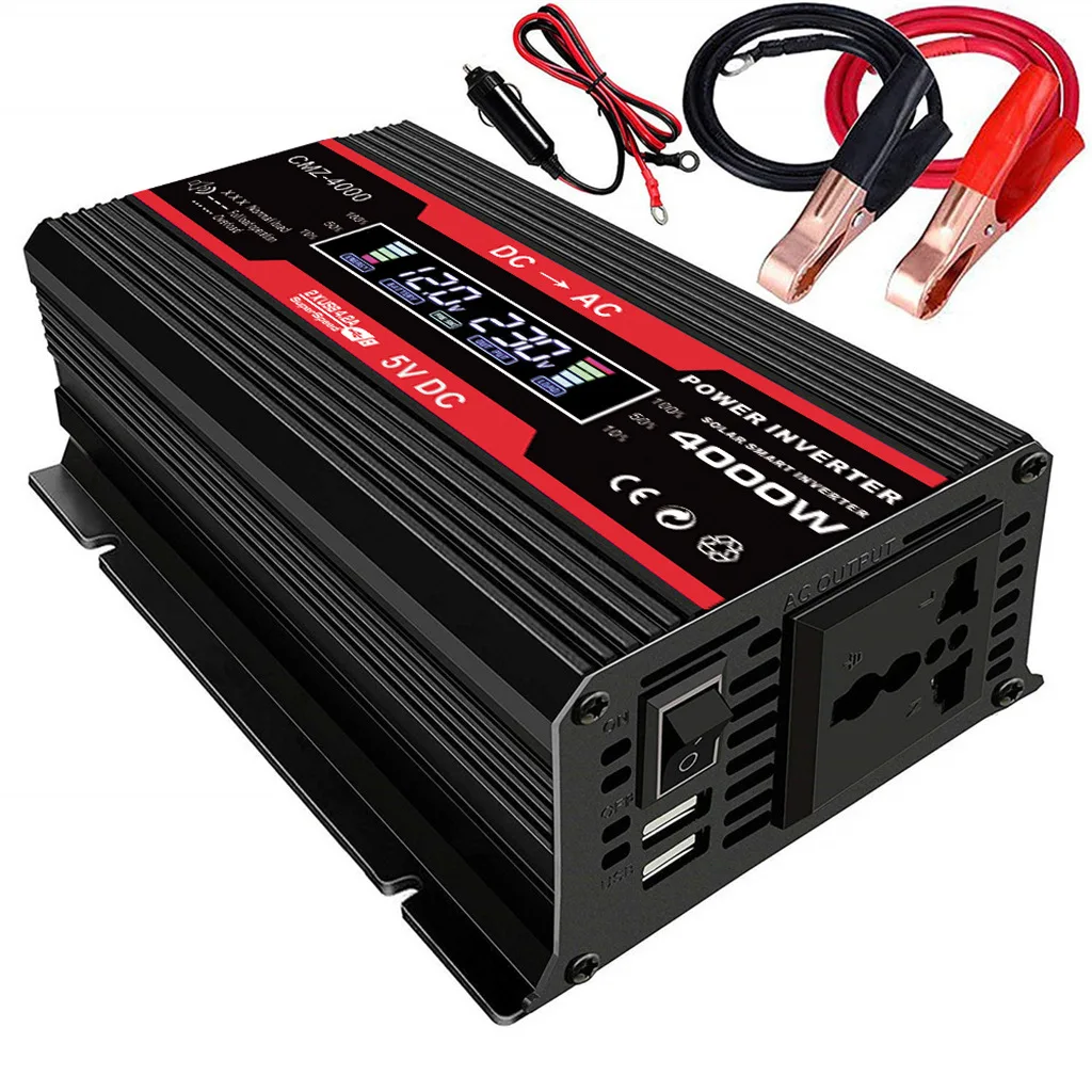 Solar System Power Generation Combination 4000w Inverter Solar Panel 30a Controller 12V-220V110V Camping Emergency