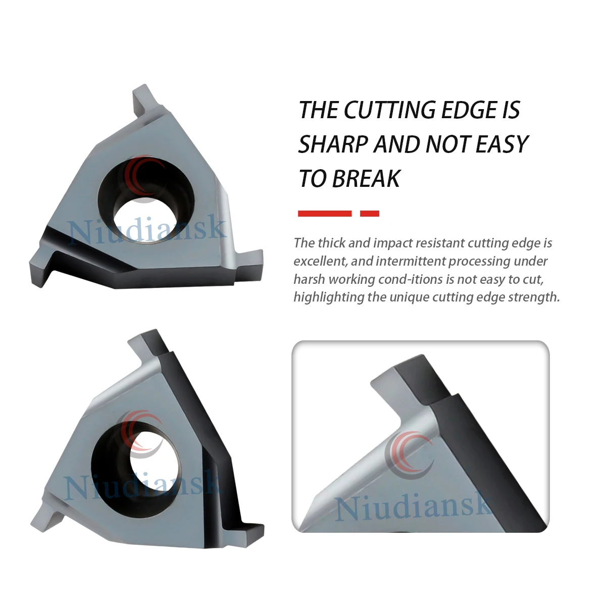 16IR EL 0.7 0.8 0.9 1.0 1.2 1.3 1.4 1.5 1.6 1.7 1.8 1.9 2.5 3.0 CNC Lathe Flat Mounted Shallow Groove Blades Universal material