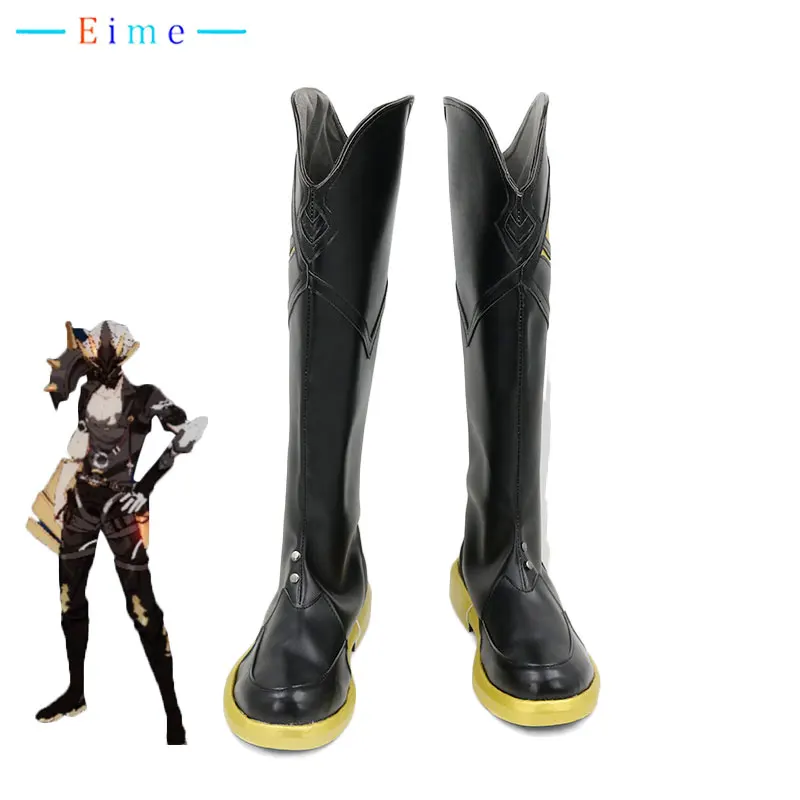 

Game Honkai Impact 3 Kalpas Cosplay Shoes Halloween Carnival Boots Anime PU Leather Shoes Cosplay Props Custom Made