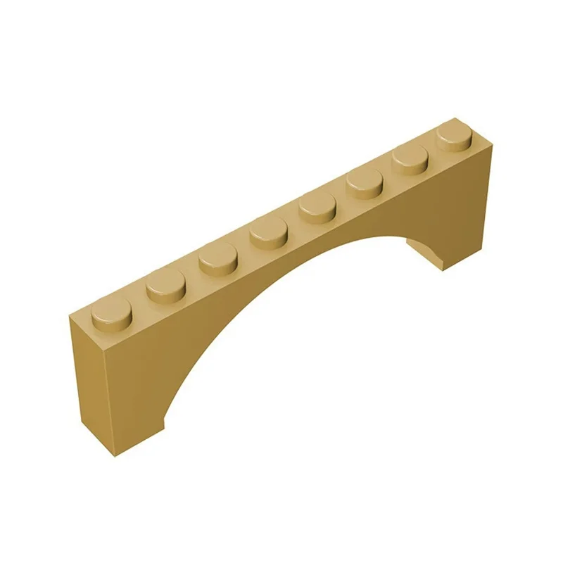 10 Stück MOC-Baustein Bogen 1x8x2, hohe Kompatibilität, 3308 16577, zusammenbaubares Partikel-Kinderspielzeug – Detail 2