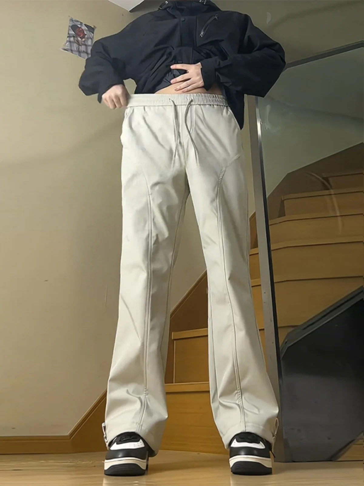 Calças de Escalada Femininas Impermeáveis Qui Dry para Atividades ao Ar Livre, Finas, de Verão, Estilo Americano, com Corte Lateral e Proteção contra Mosquitos