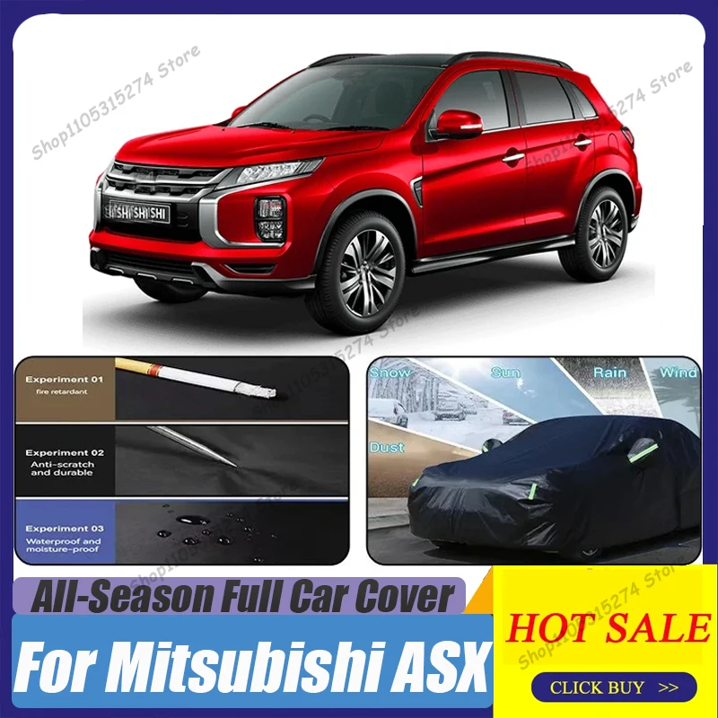 For Mitsubishi ASX RVR 2010-2021 Full Car Covers Indoor Outdoor Snow Rain Waterproof Cover Sunshade Dustproof Protection