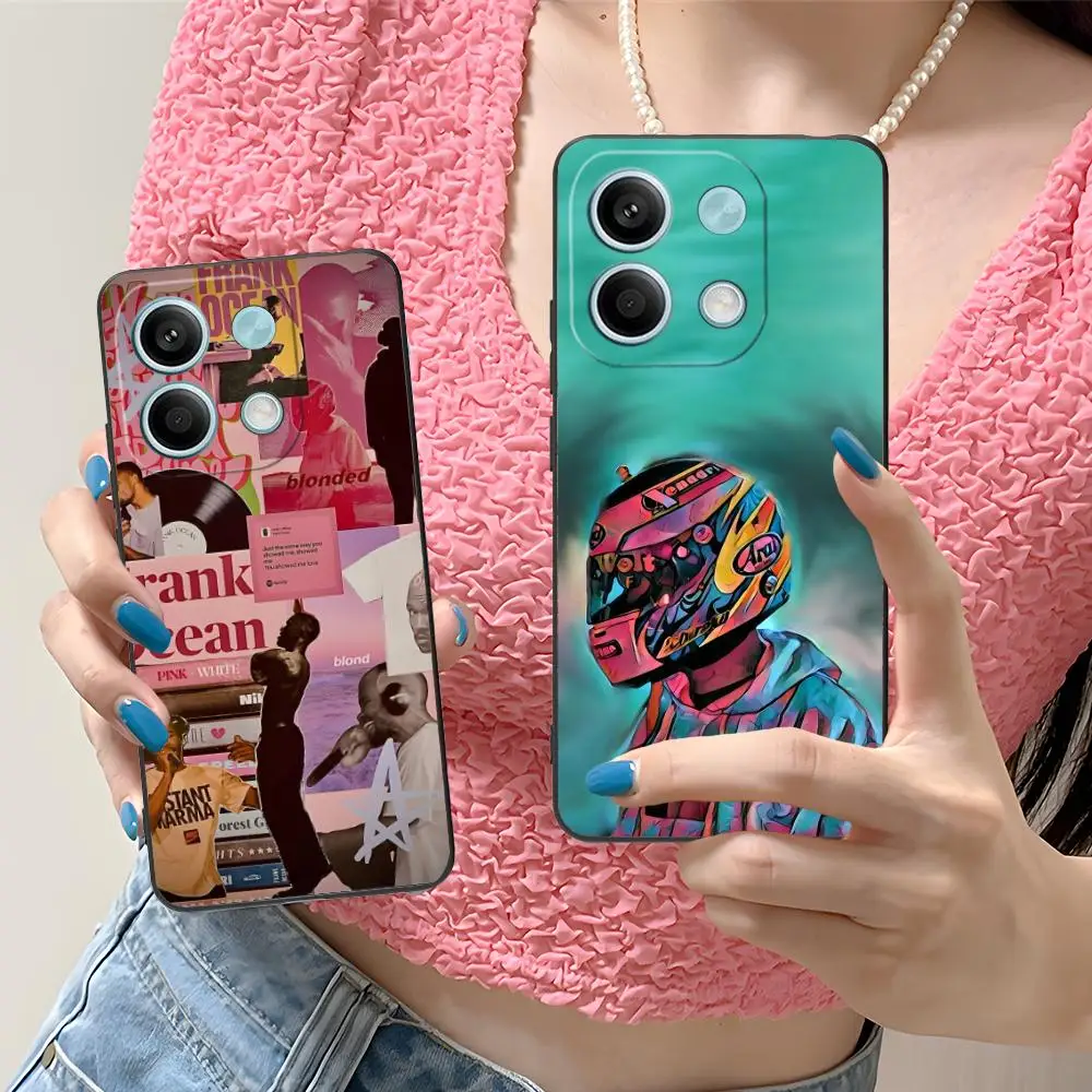 

‌Frank Ocean Matte TPU Mobile Phone Case for Xiaomi Redmi Note 14 13 12 11 S Pro Plus 4G 5G Colorful Printing Cover
