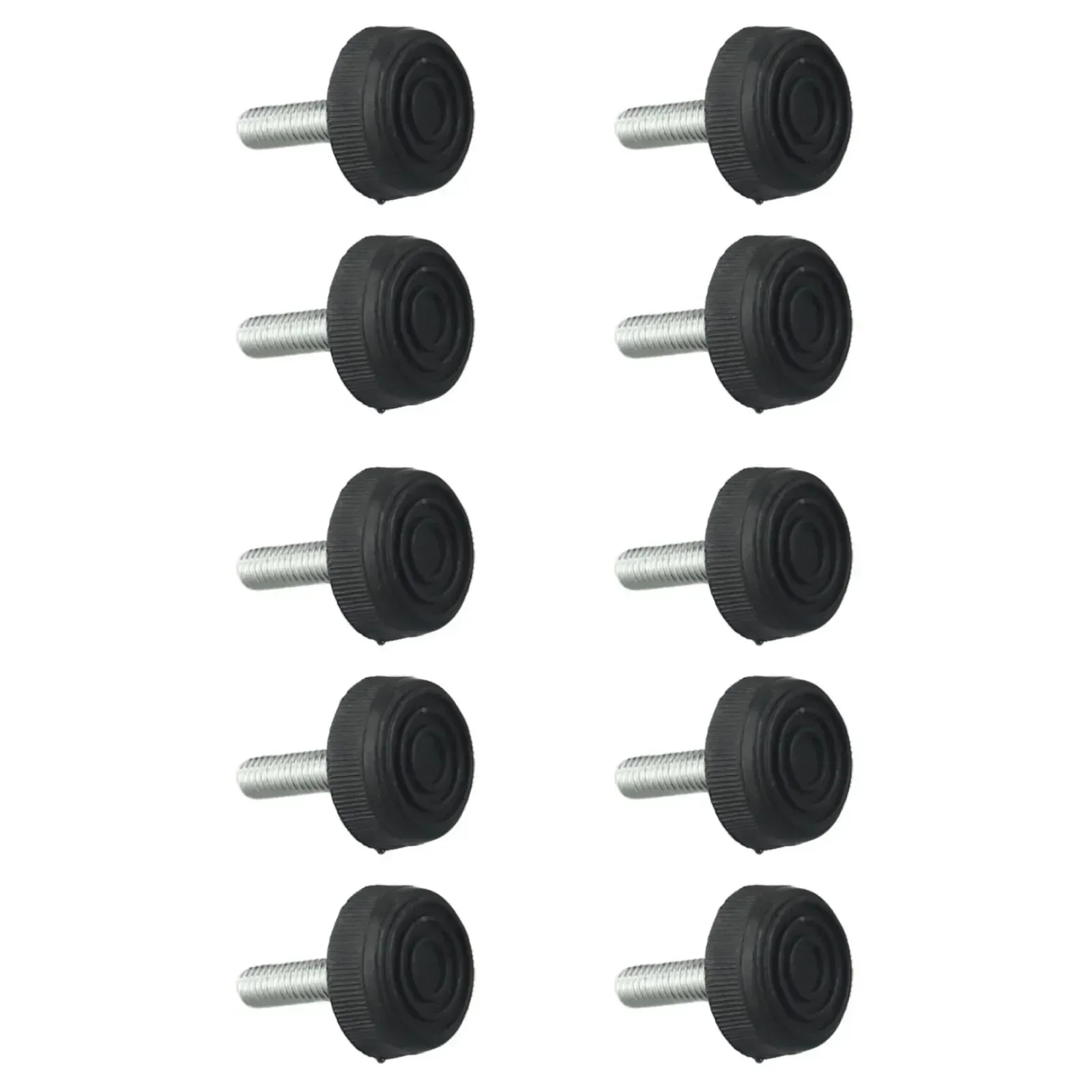 Adjustable Height Foot  Plastic Base 10 Pack Screw In Furniture Cups  Adjustable Height Shelf Foot Mat Chair Feet Protector