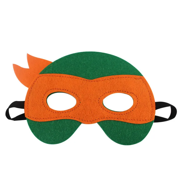 Hot 4Pcs Teenage Mutant Ninja Turtles Mask Party Decoration Set Birthday Gift Party Cool Accessories Favorite Ornament for Boys