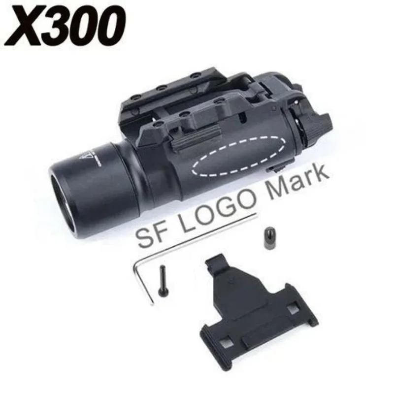 Tactical Surefir X300 X300U Ultra X300V Metal Pistol Gun Strobe LED Light Fit 20mm Rail Airsoft Hanging Hunting Fla