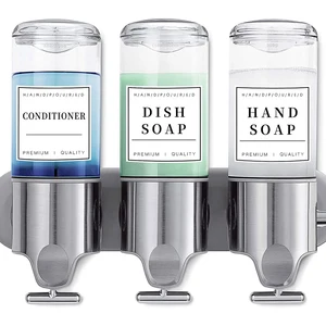 Wasserdichte Seifenspender Beschriftungen, Glas Badezimmer, Lageretikett, Shampoo, Lotion, Conditioner, Aufkleberflasche, Weiß, Schwarz, 12 Stcs 8 Hauptverkaufshampoo und Dove Conditioner - №3