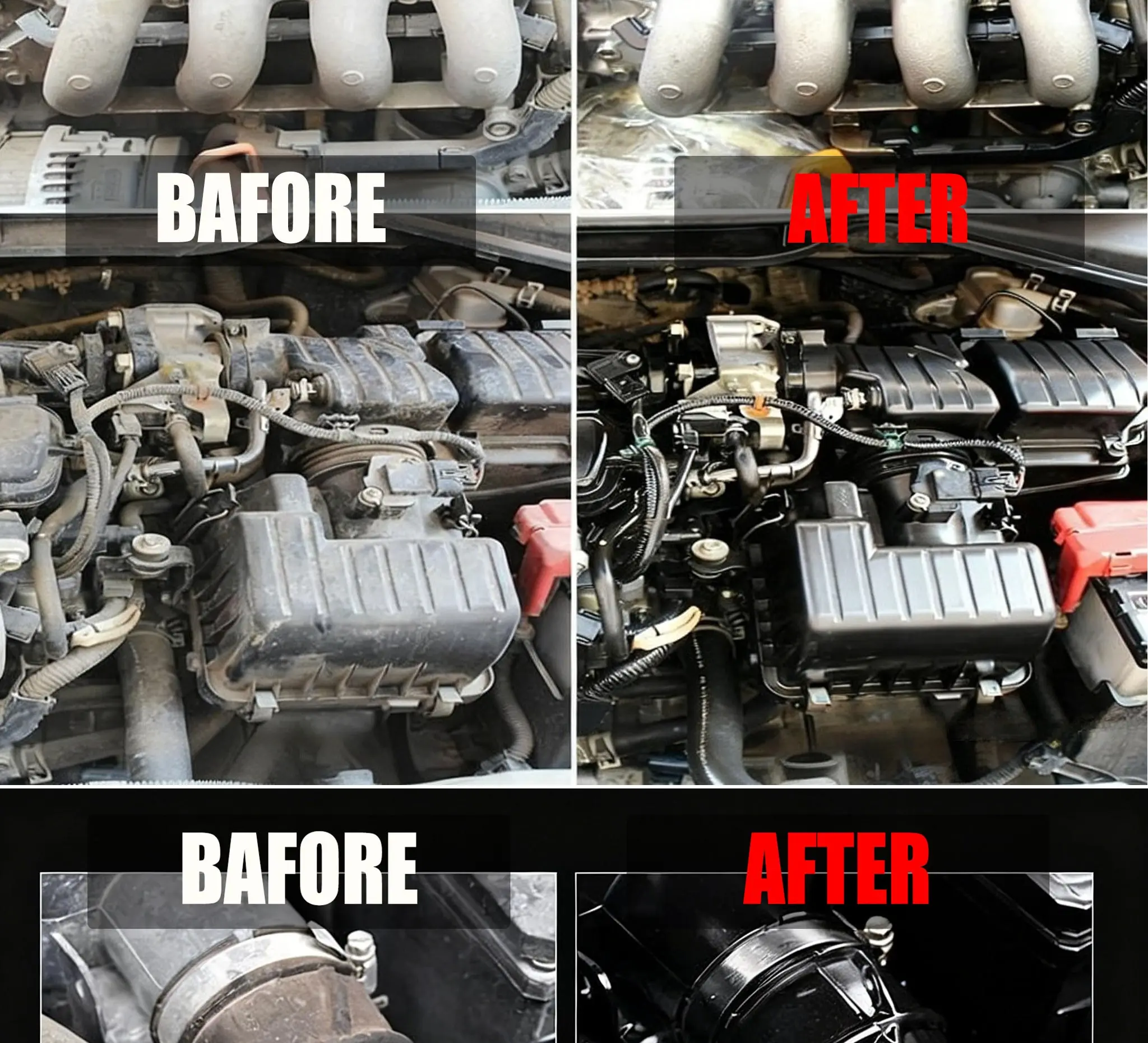 Hydroshine Motorraum-Reiniger Kraftvolle Dekontamination für Auto-Motorraum-Reinigungswerkzeug Schweröl- und Staubreinigungsspray – Detail 15