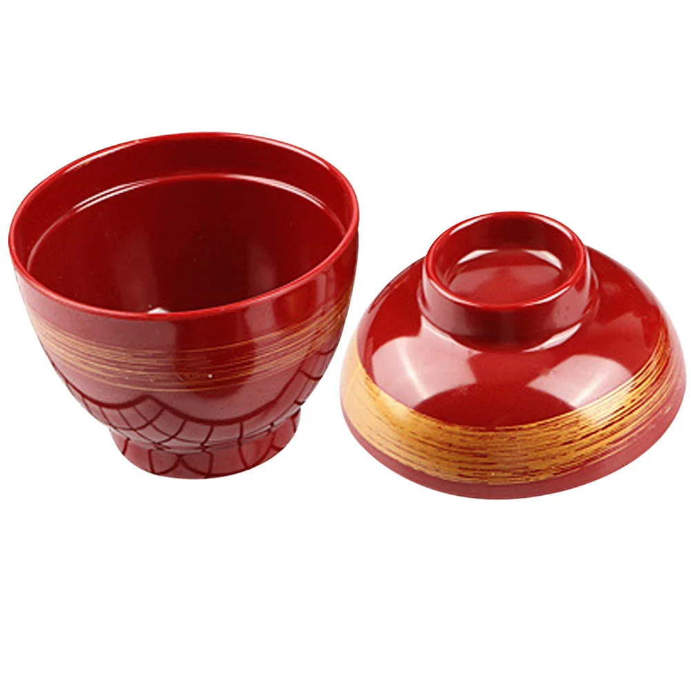 

1Set Japanese Style Soup Bowl with Lid Premium Material Household Rice Ramen Soup Container Covered Multi-Function Kitchen Bowl
