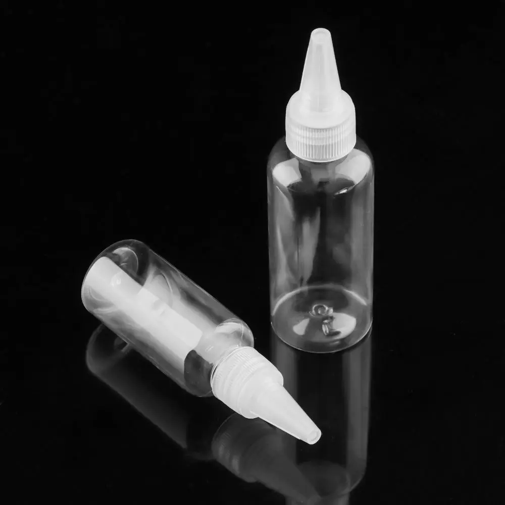 5pcs Empty Dropper Bottle PE plastic glue bottles with Screw-On Lids Squeezable Liquid Ink Refillable Squeeze Bottle 10-250ml