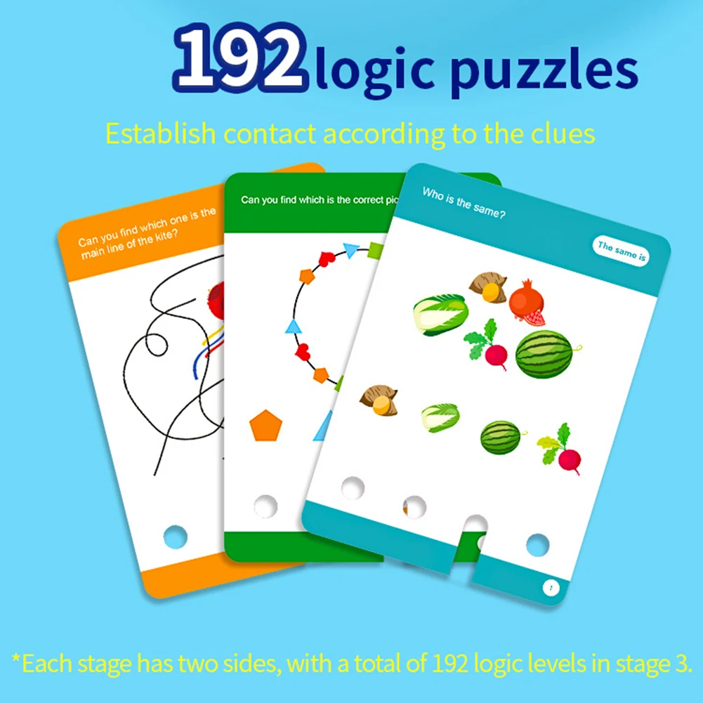 لغز المنطق مونتيسوري للأطفال مثالي لبناء المهارات الجذعية. وقت هادئ للعب الساحر #5