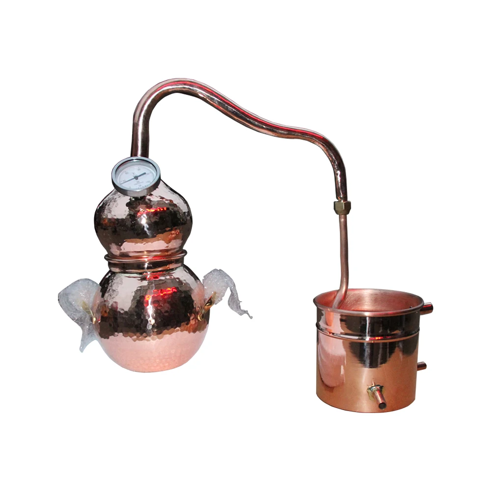 Distillatore di oli essenziali in vaso di rame colorante 5L 10L 20L