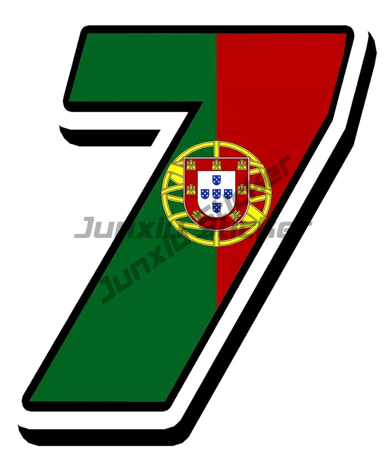 البرتغال العلم خريطة شعار ملصقات عالية الجودة فيني البرتغال معطف الأسلحة البرتغالية العلم أرقام السباق ملصق مائي مثالي للسيارات