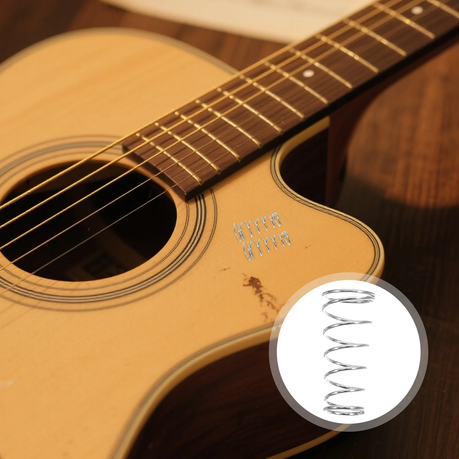 

10Pcs Electric Guitar Bridge Spring Replacement Tower Shaped for Stable String Tension Smooth Bridge Adjustment Guitar Repair