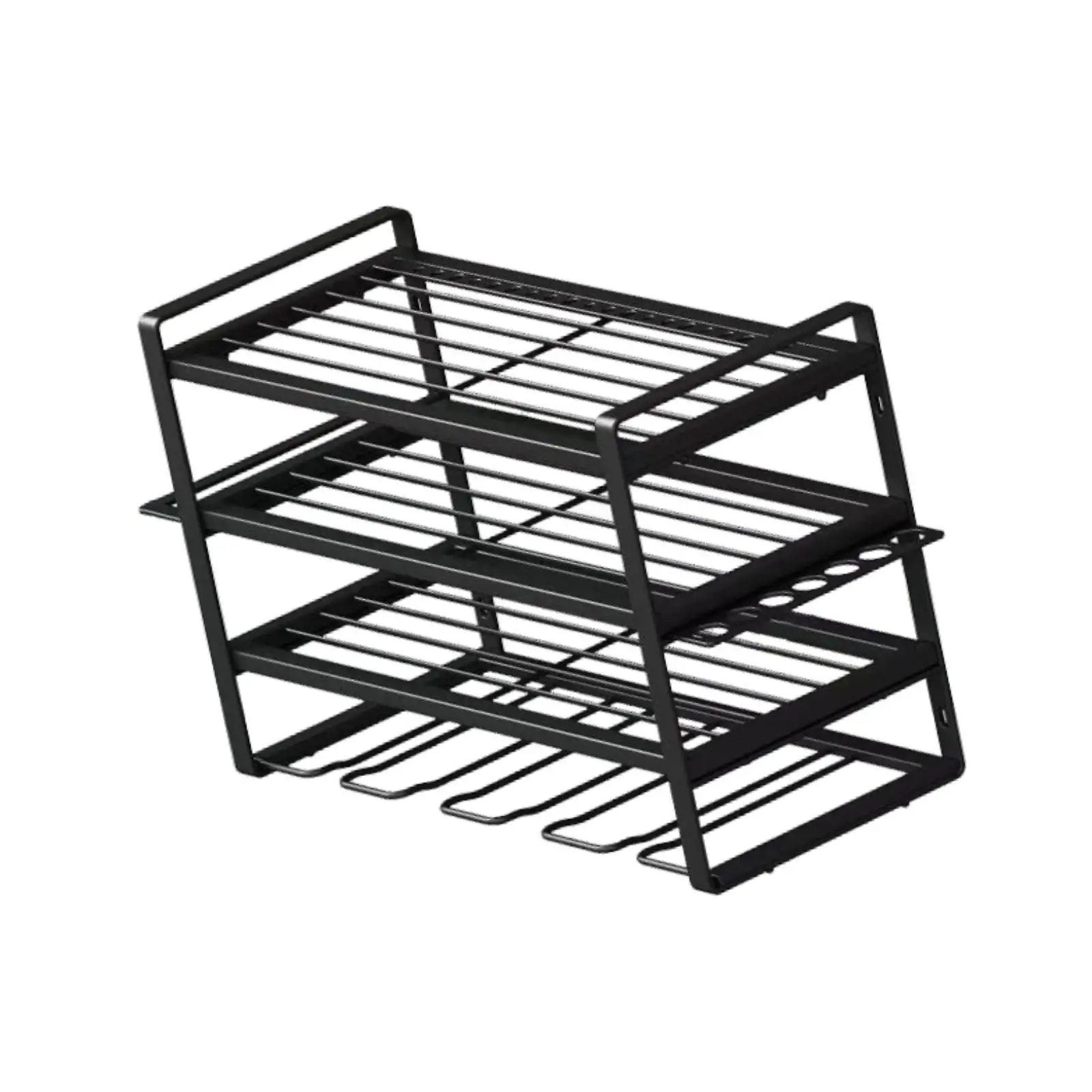 Power Tool Organizer Metal 4 Layer Storage Rack for Workshop Home Kitchen