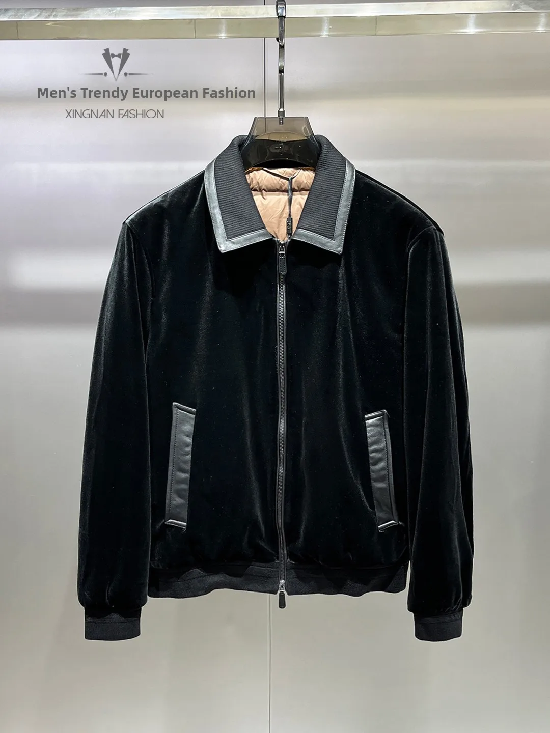 

Men's Slim Fit Lightweight down Jaet 2025 Winter Faion Simple Sle Pure Color Versatile White Du down Outerwear