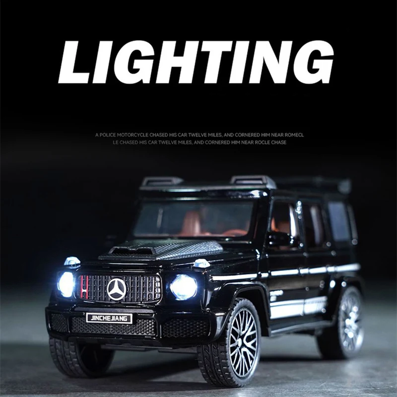 1/32 G800 G65 SUV Alloy Car Model Diecasts Metal Toy Off-road Vehicles Car Model Simulation Sound and Light Collection Kids Gift