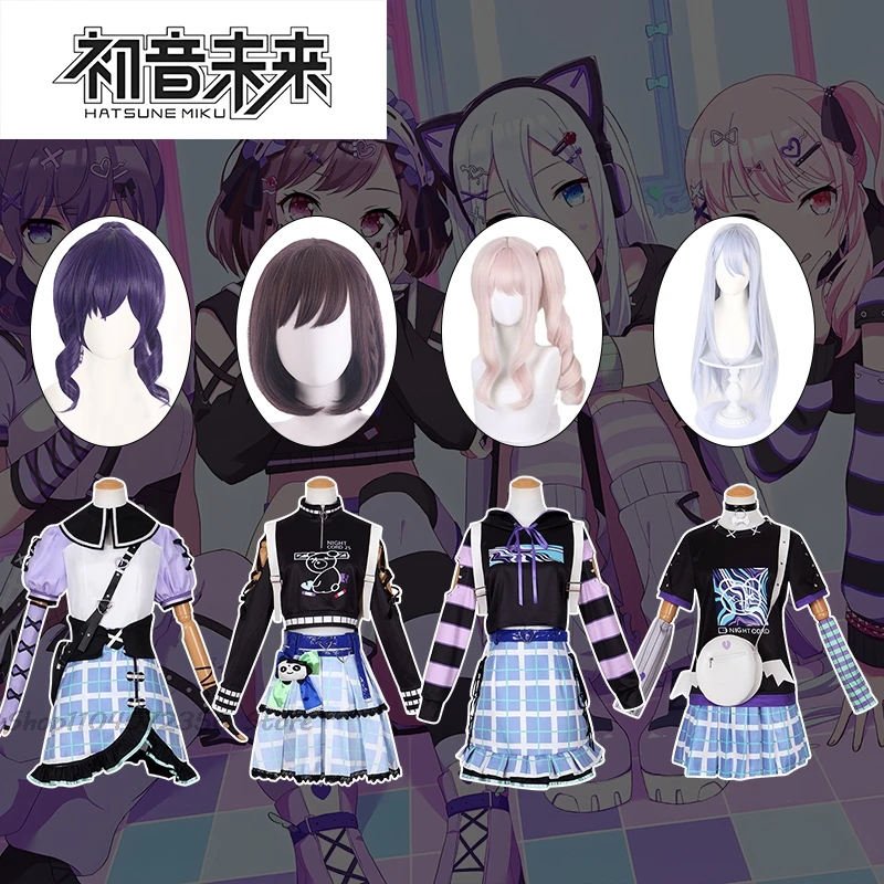 

Anime Game Miku Project Sekai Colorful Stage Feat Yoisaki Kanade Cosplay Costumes Daily Wear Cute T-Shirt And backpacks Outfits