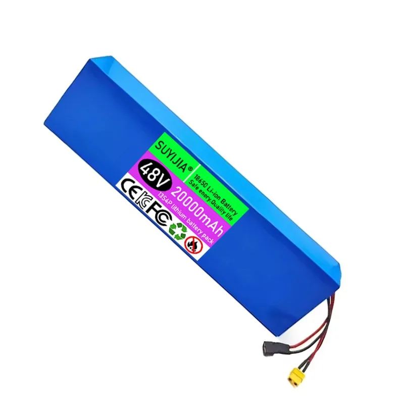بطارية ليثيوم أيون 48 فولت عالية الجودة 48 فولت 20 أمبير في الساعة 13S4P بطارية ليثيوم أيون للدراجات البخارية الكهربائية BMS 54.6 فولت