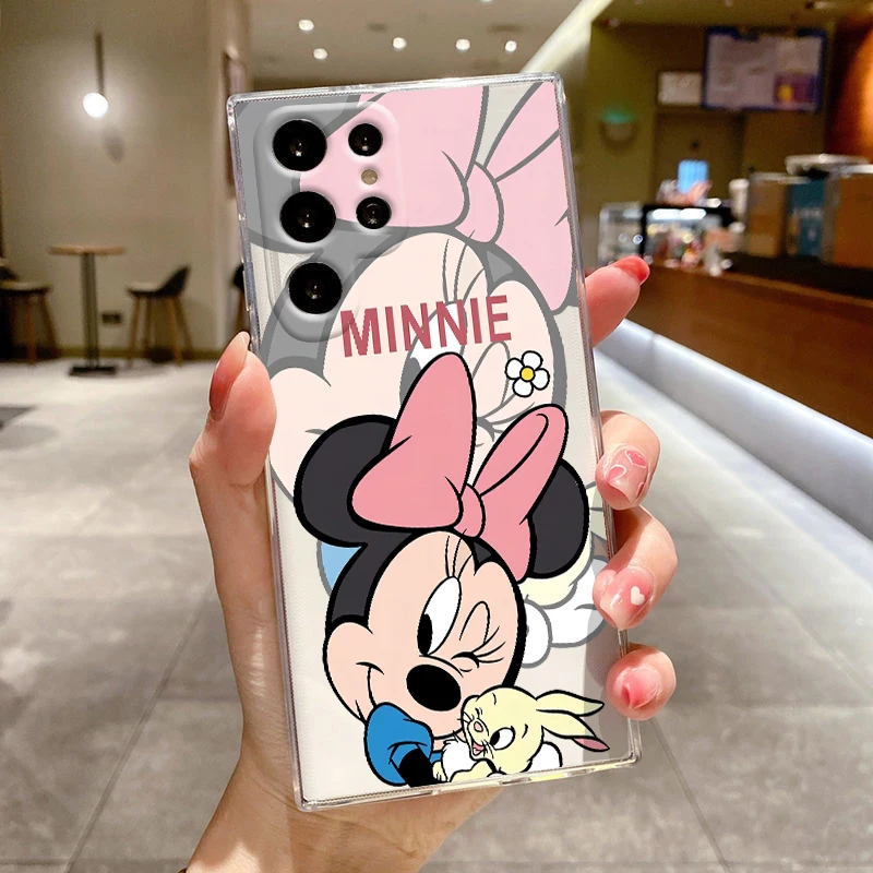 Disney Cute Animals Mickey For Samsung A73 A72 A54 A53 A52S A15 A34 A33 A32 A25 Transparent Silicone Phone Case