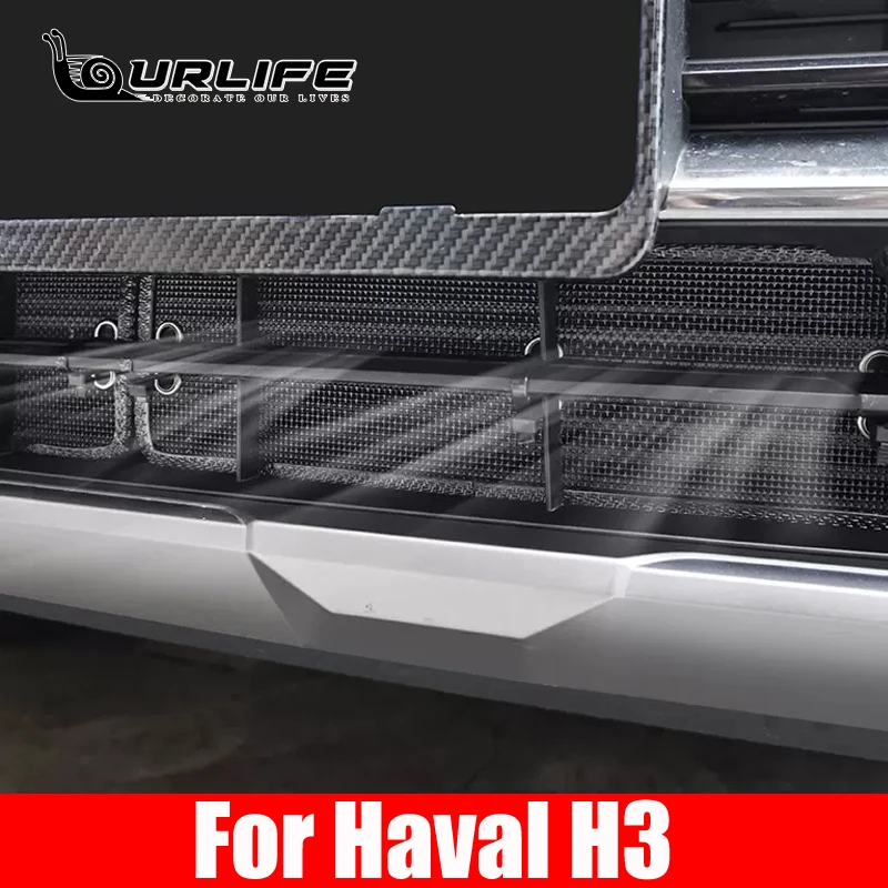 For Haval H3 2024 2025 Accessories Car Middle Insect Screening Mesh Front Grille Insert Net Anti-mosquito Dust