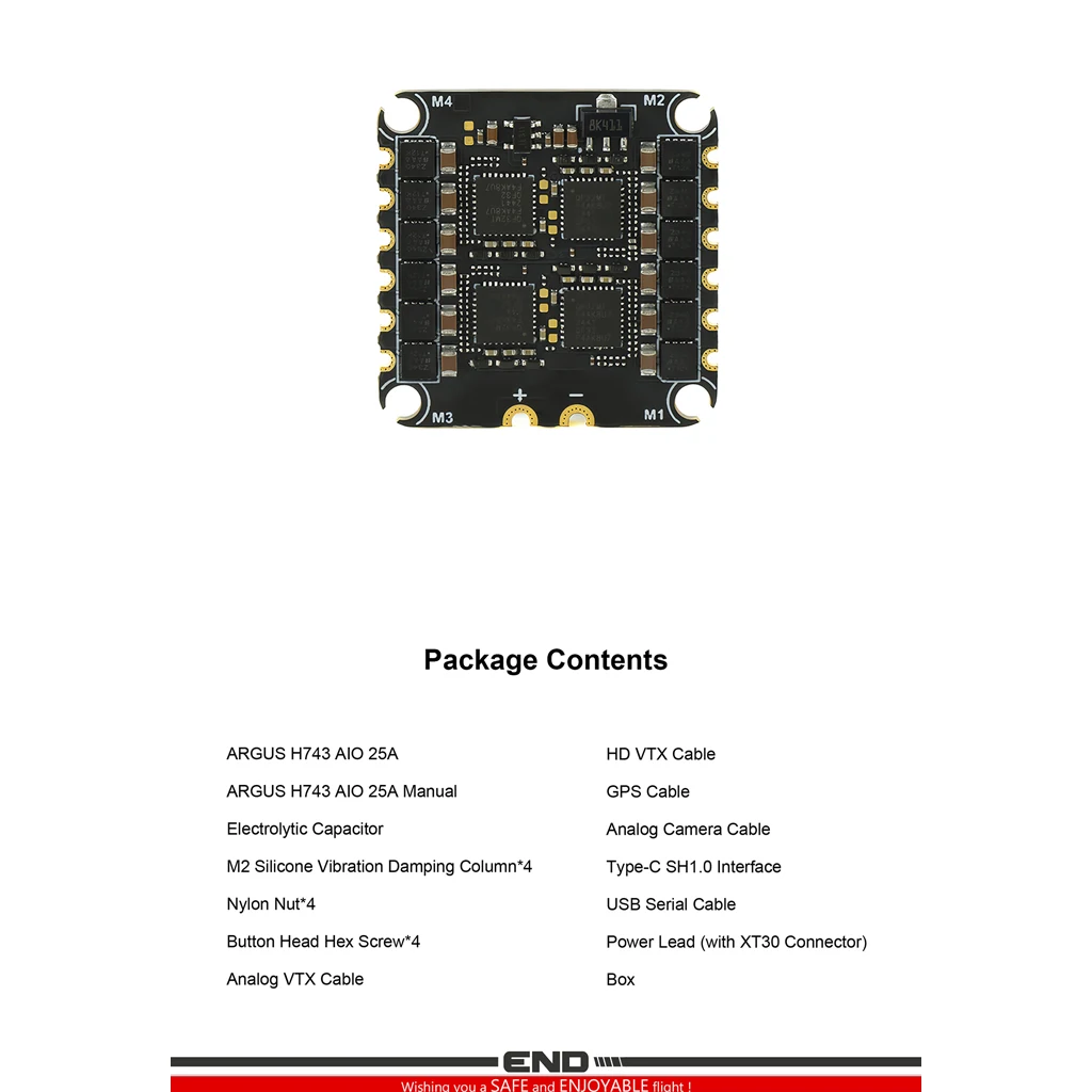 Axisflying H743 AIO 25A ELRS 2-3S Flight Controller ICM-42688 for 2/2.5 inch RC FPV Freestyle Racing Quadcopter