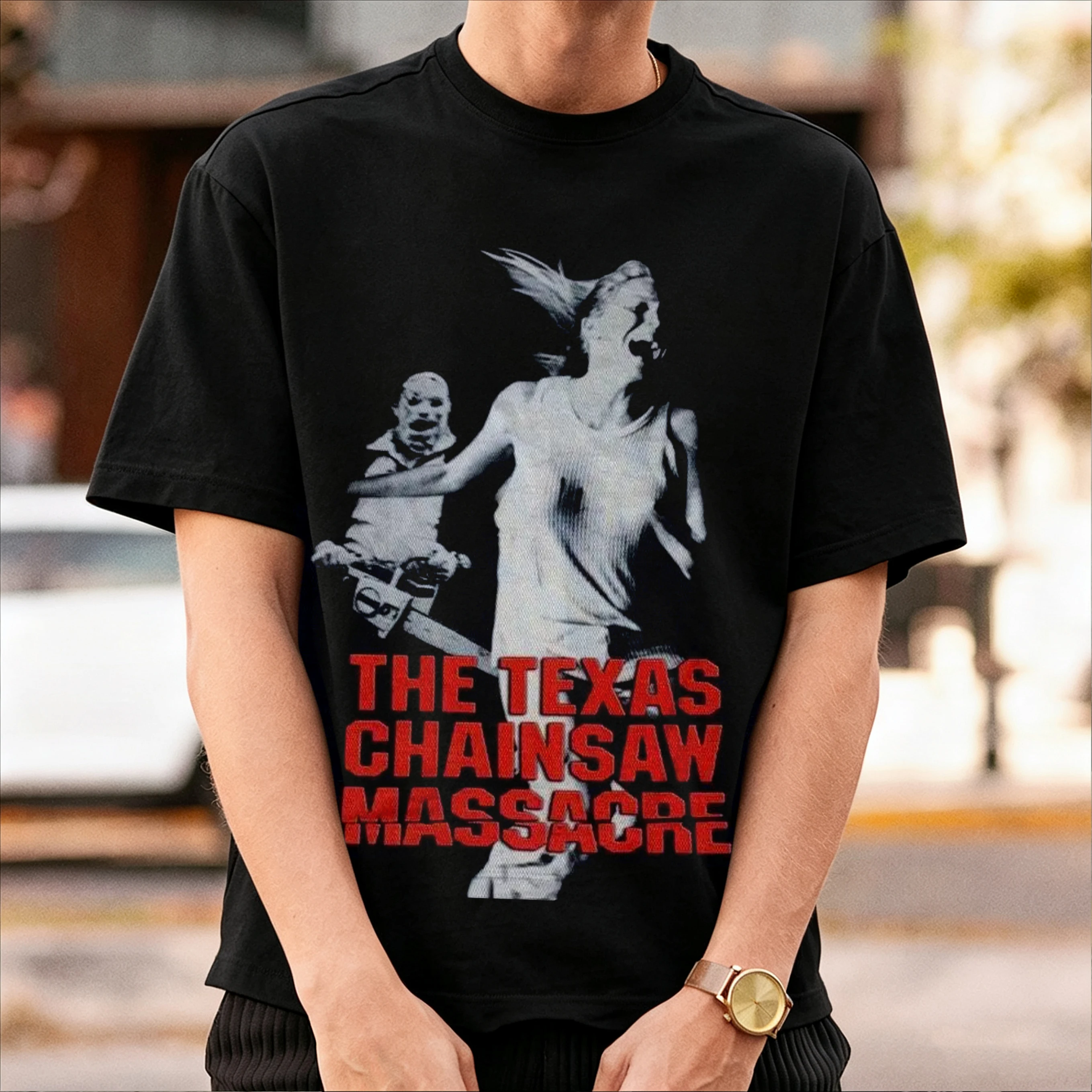 Vintage The Texas Chainsaw Massacre 70s Scary Horror Halloween Fun Movie Tee Men Women Halloween Horror Shirt Horror Movie Tops