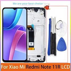 For Xiaomi Redmi Note 11R LCD Display With Frame Screen 22095RA98C Touch Panel Replacement Parts