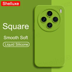 For VivoX100 Pro Case Shelluxe Square Liquid Silicone Soft Cover For Vivo X100 Ultra X100s VivoX100s Pro Shockproof Phone Cases