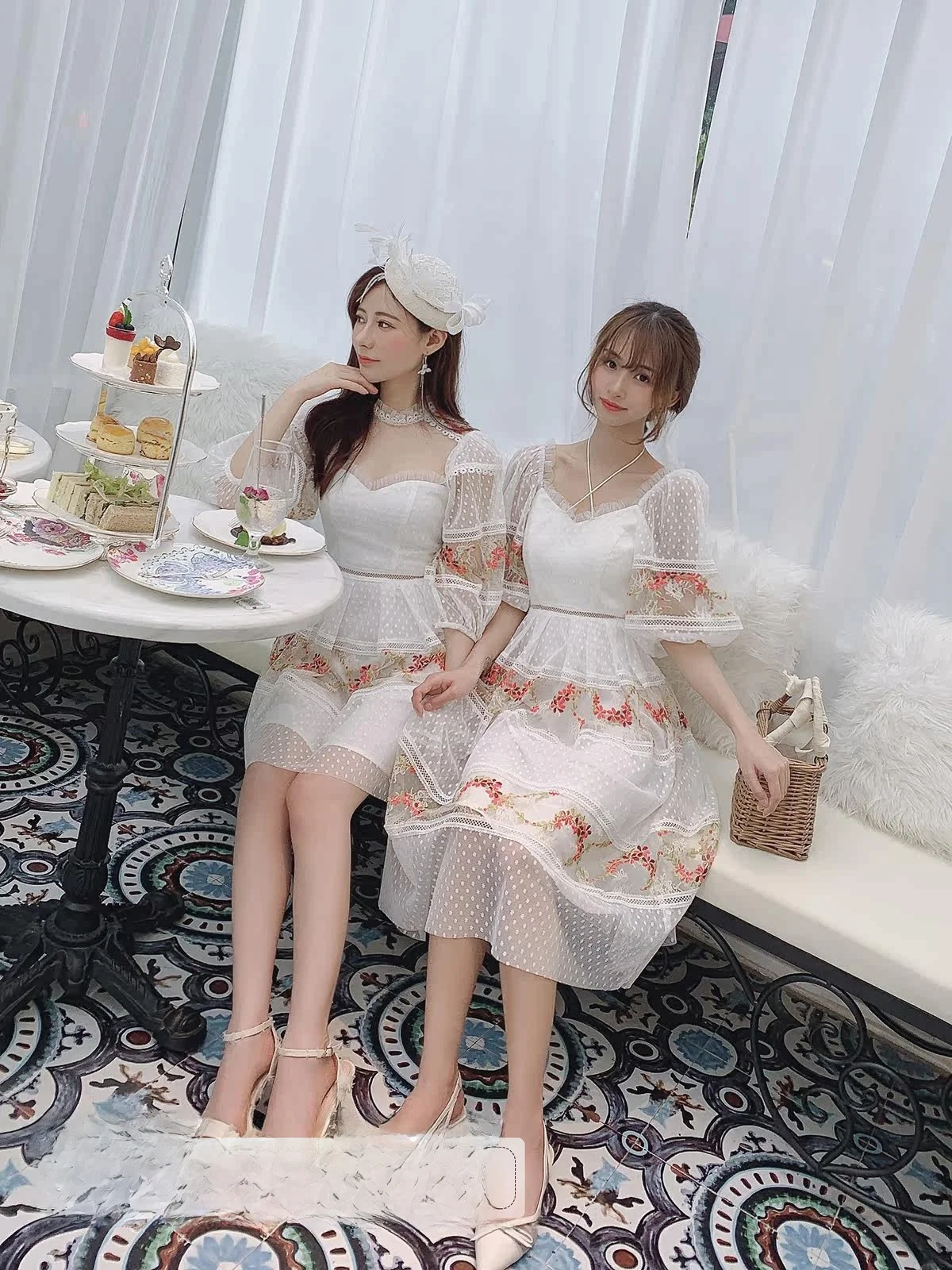 Ele Sweet Embroidered Beach Dr Women's Faion Summer Fairy Skirt ort Net Gown Princ Sle V-Ne ort Sve